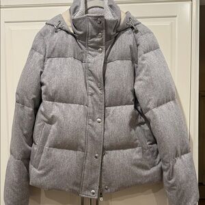Eleventy Light Gray Puffer Jacket